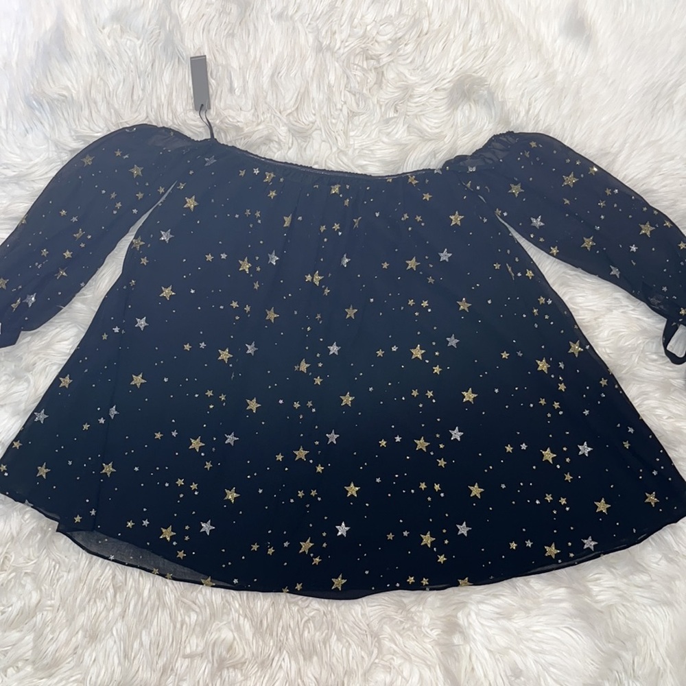 NWT Lovers + Friends Monique Dress ~ in Black & Gold - Picture 10 of 16